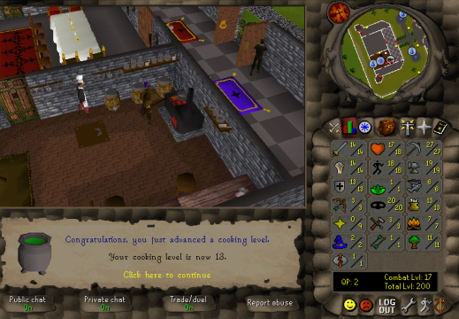 Total level 200