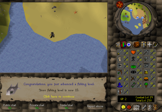 Total level 250