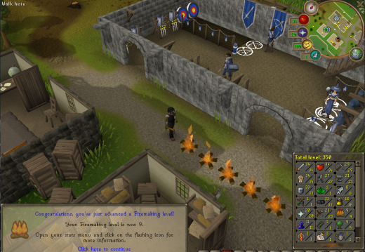 Total level 350