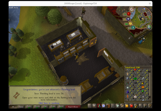 Total level 550