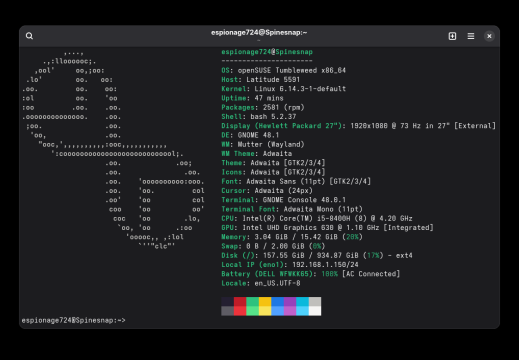 20250426 openSUSE TW (Spinesnap)