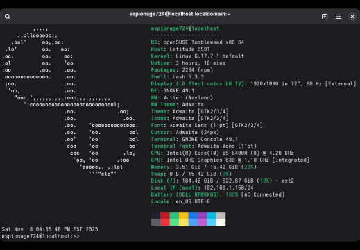 20251108 openSUSE TW