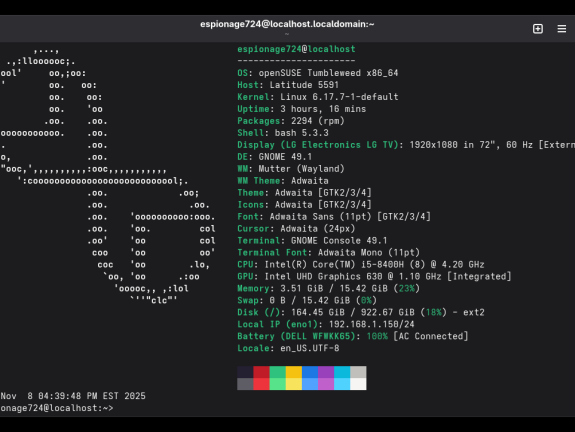 20251108 openSUSE TW
