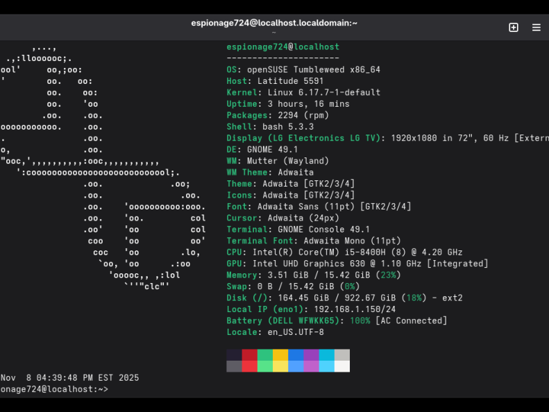 20251108 openSUSE TW
