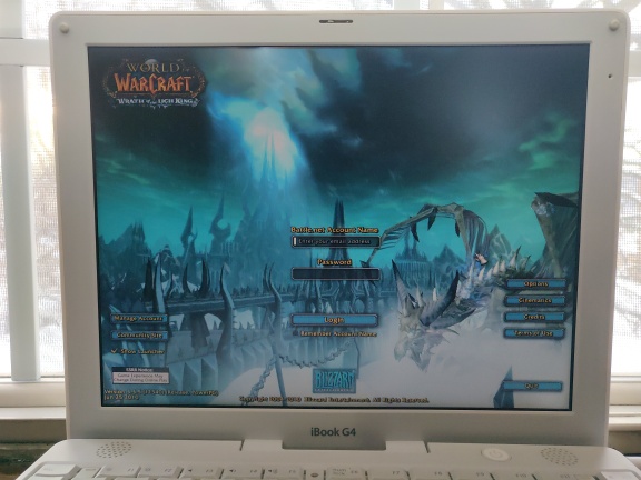 WoW 3.3.5 on PPC iBook G4