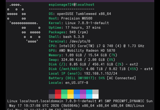 20260522 openSUSE TW