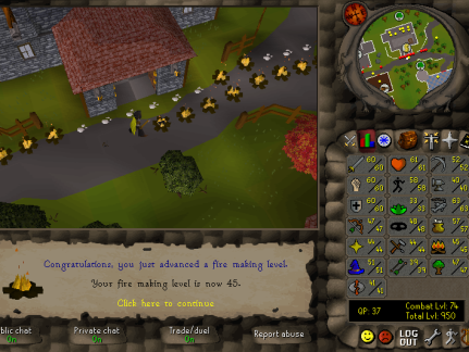 Total level 950
