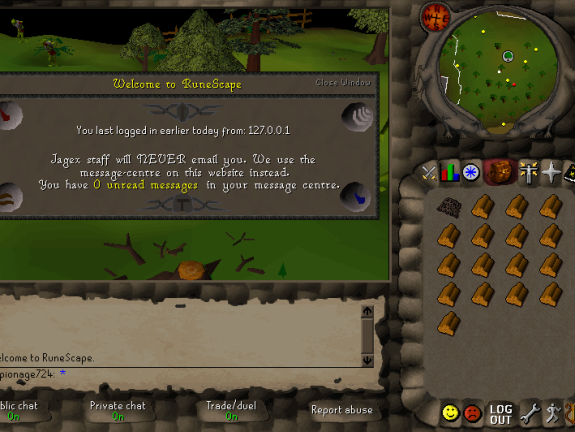 Last login localhost