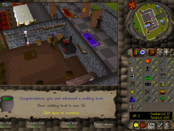 Total level 200