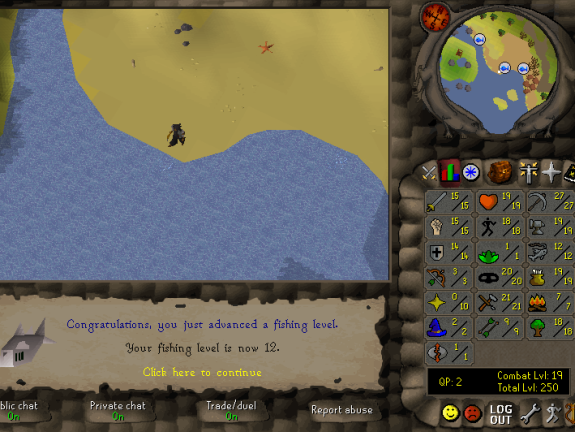 Total level 250