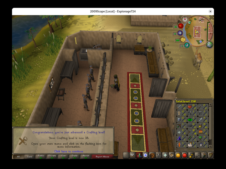 Total level 150