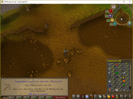 Total level 250