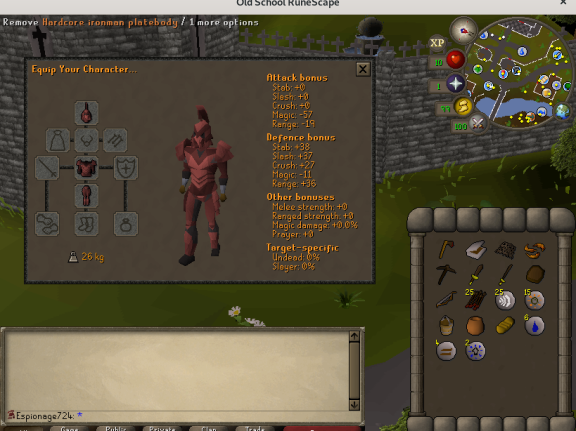 Hardcore ironman armour