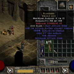 Bladebone Double Axe