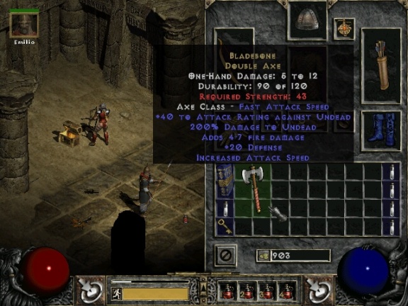 Bladebone Double Axe