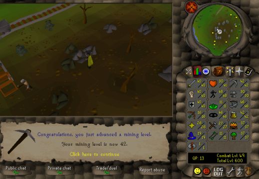 Total level 600