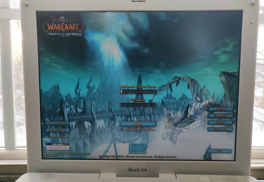 WoW 3.3.5 on PPC iBook G4