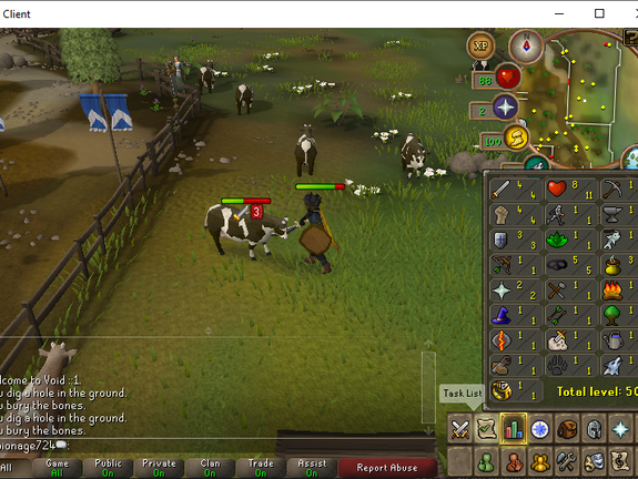 Total level 50