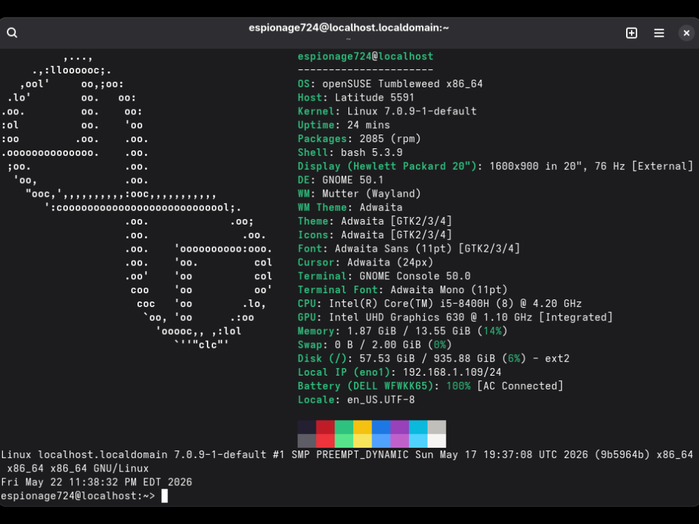 20260522 openSUSE TW