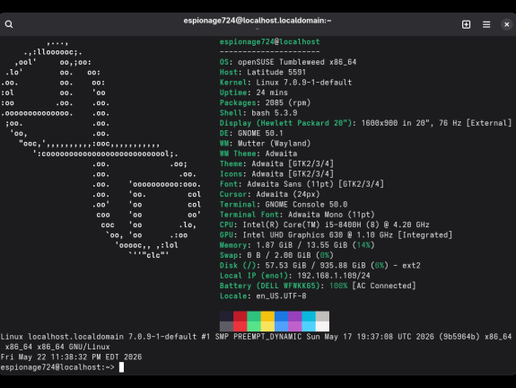 20260522 openSUSE TW