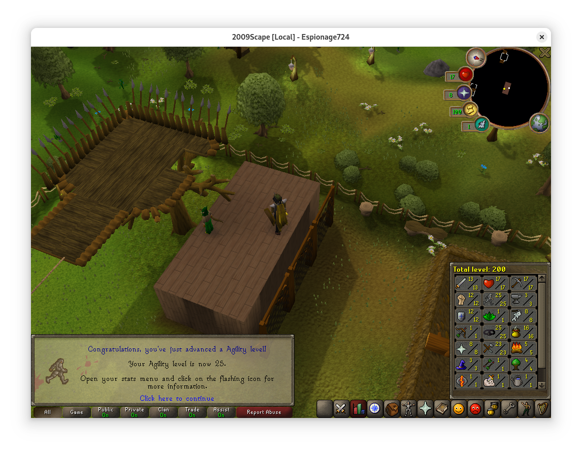 Total level 200