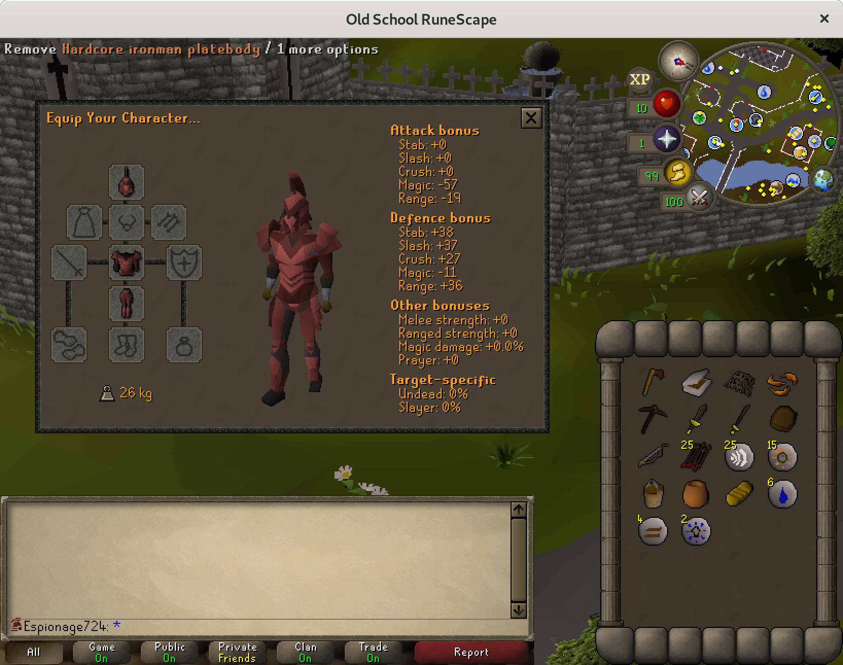 Hardcore ironman armour