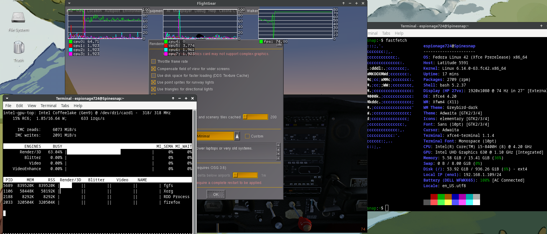 FlightGear - Fedora 42