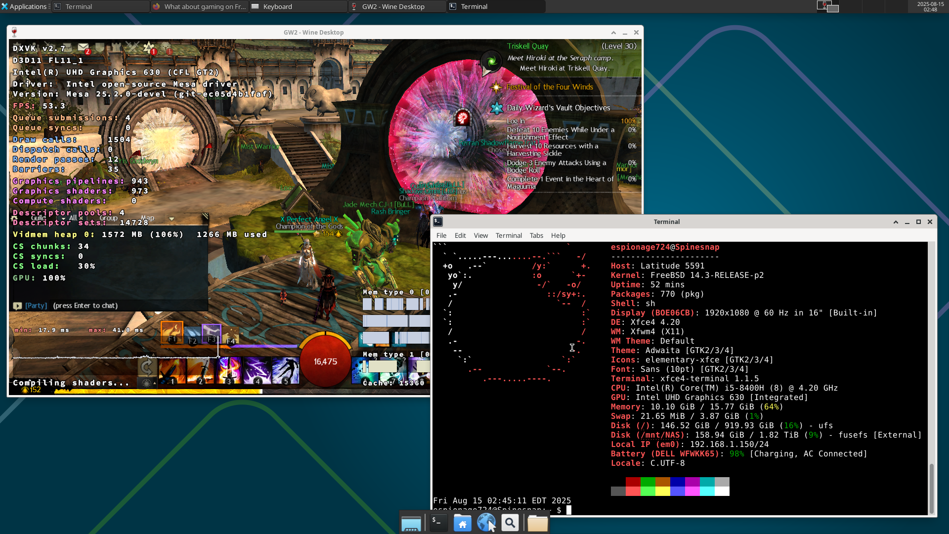 Guild Wars 2 - FreeBSD 14.3