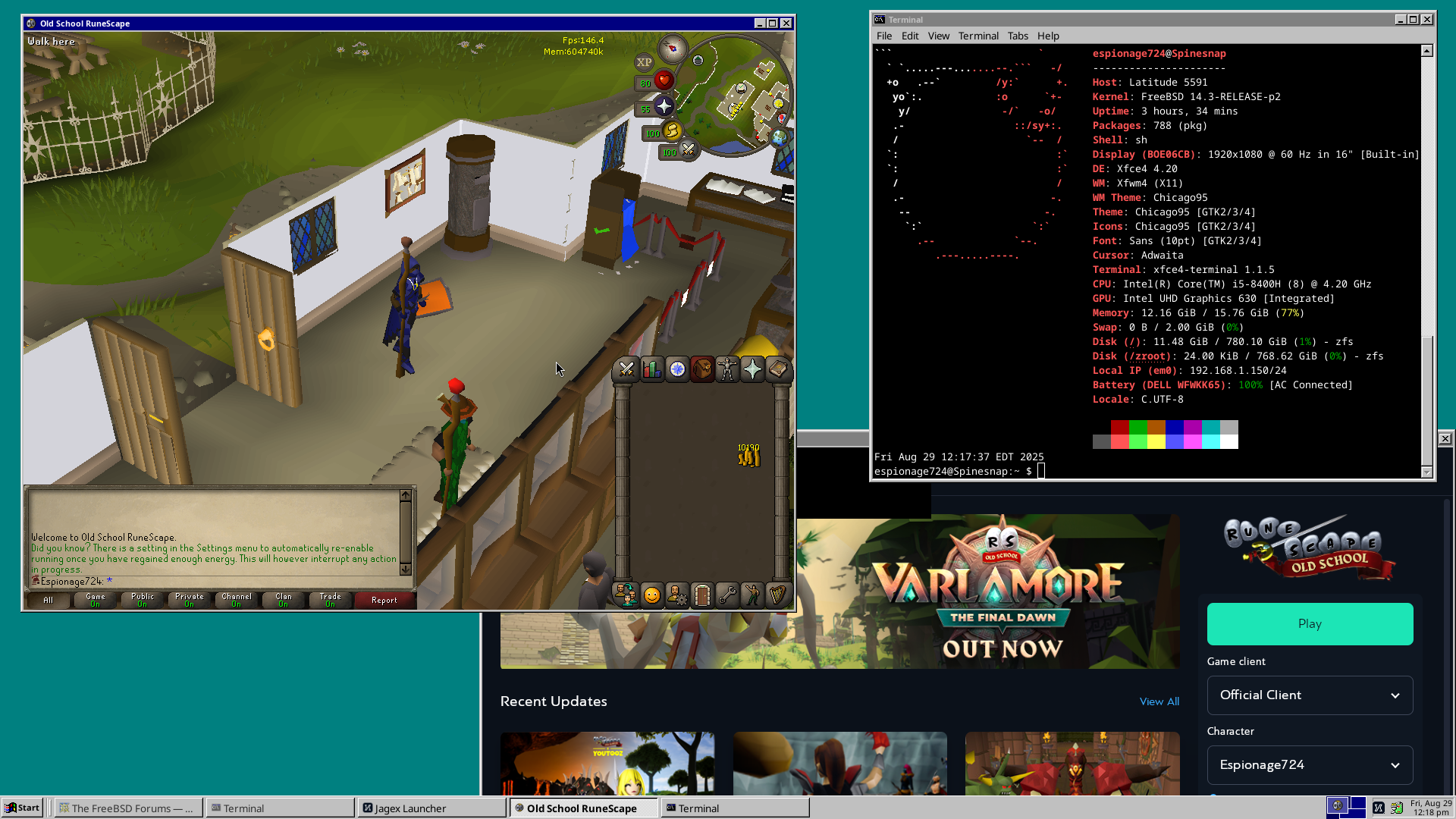 OSRS on FreeBSD