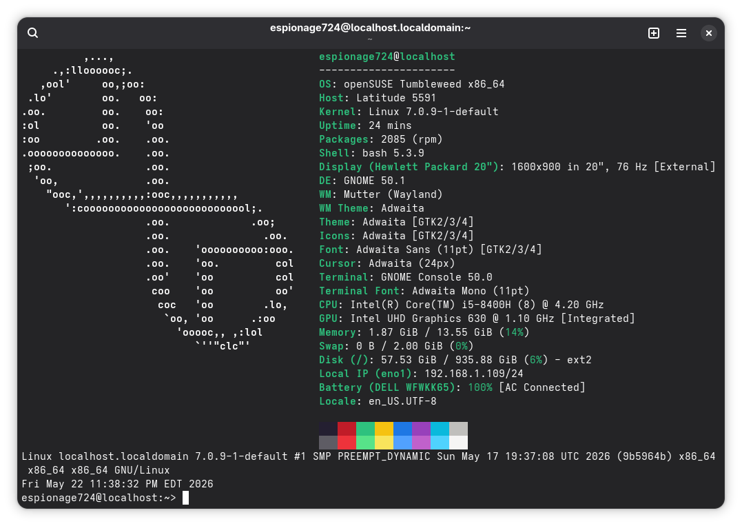20260522 openSUSE TW